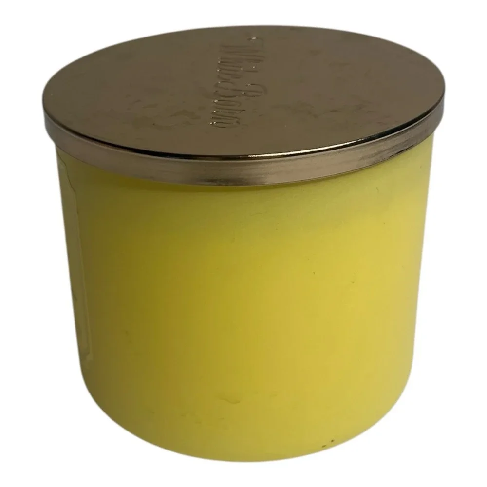 Bath & Body Works Sugared Lemon Zest 3 Wick Scented Candle  14.5 oz w/ lid